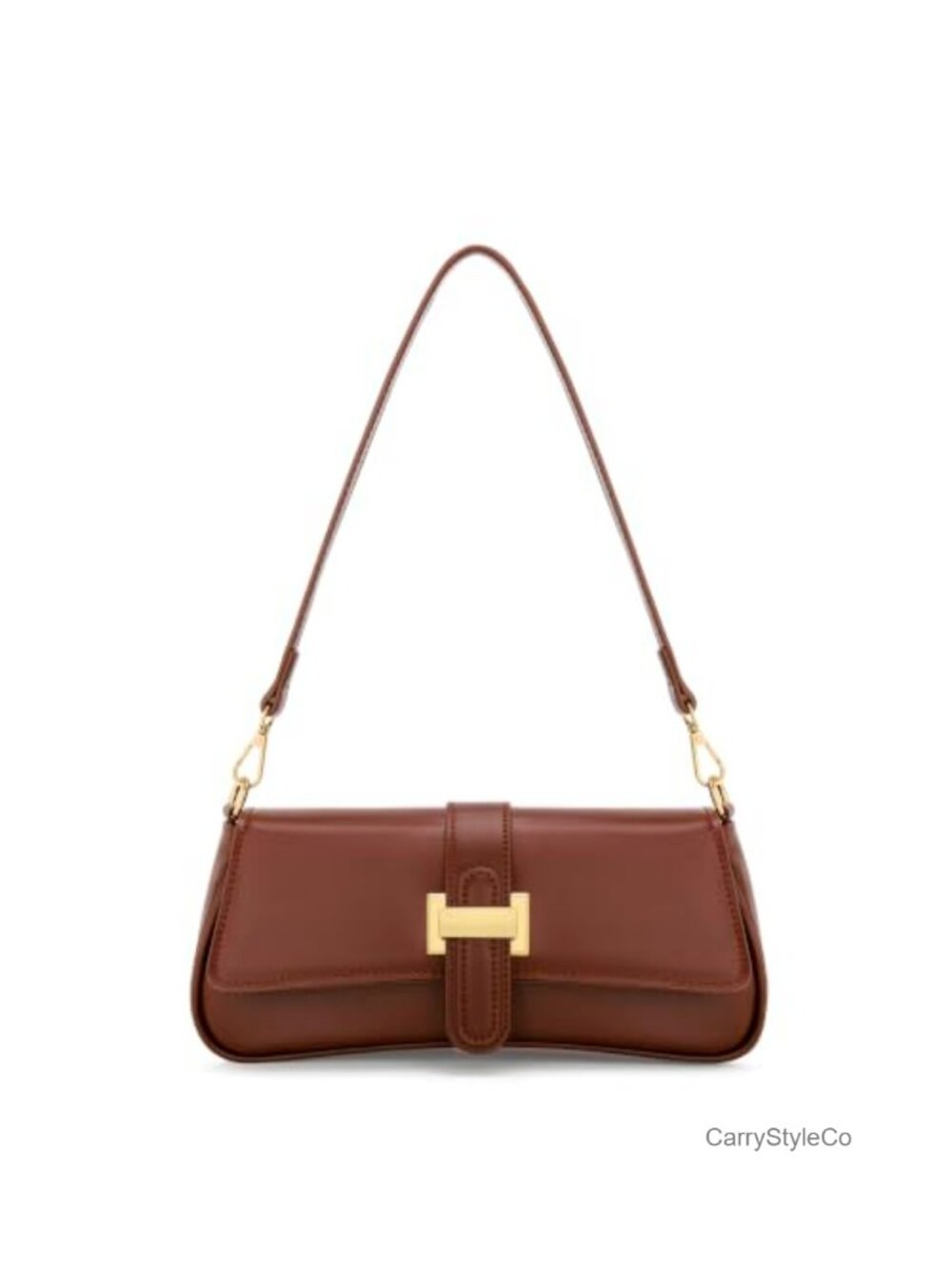 Small Hobo Handbag PU Leather Shoulder Bag Removable Chain Strap